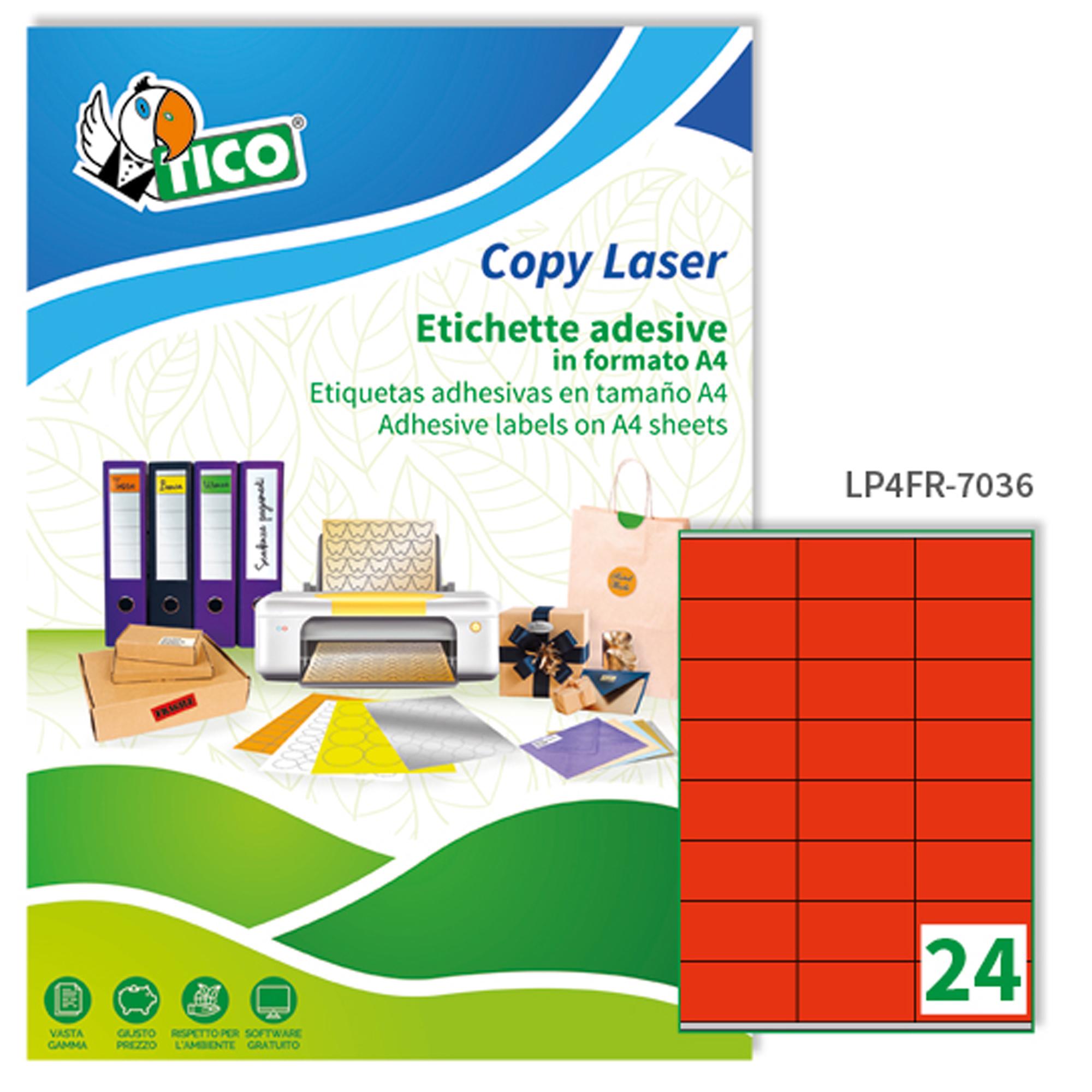 Etichette adesive LP4F - in carta - con …